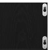 vidaXL Стенен рафт с рафт Черния дъб 100 x 18 x 18 см Инженерно дърво