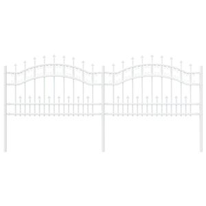 vidaXL Градска ограда KAMPEN 240 x 118 см Mesh Бяло