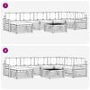 vidaXL Комплект дивани за открито 8 pcs Натурален и Бежов