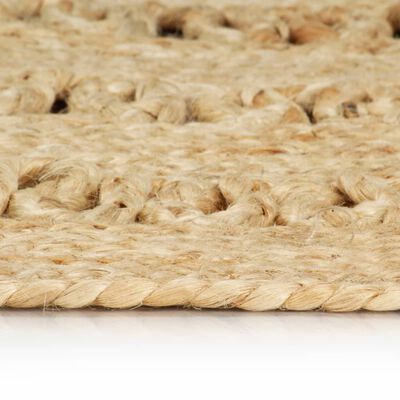 vidaXL Ръчно плетен килим от юта, 210 см