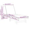 vidaXL Шезлонг Кафяво 63 x 199 x 85см Масивна акациева дървесина