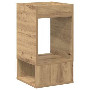 vidaXL Крайна масичка Дъб 30 x 30 x 56 см Инженерна дървесина