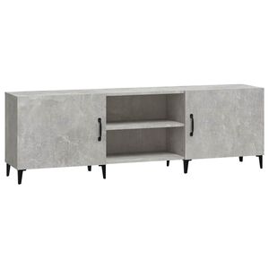 vidaXL ТВ шкаф, Бетонно сиво, 150x30x50 см, инженерно дърво