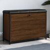 vidaXL Пейка за обувки с подвижно чекмедже, кафяв дъб, 82x32x56 см