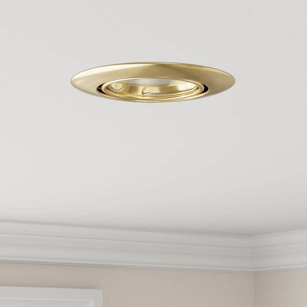 vidaXL Спотлайтове с прожектори 6 pcs Златист 9 x 9 см Метал