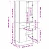 vidaXL Висок шкаф Старо дърво 69,5 x 34 x 180 см Инженерно дърво