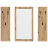 vidaXL Стенен закачалка за палта дъб артизан 96 x 1.5 x 90 см
