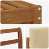 vidaXL Комплекти дивани 8 pcs Натурален и Бежов Солидно акациево дърво