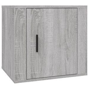 vidaXL Нощно шкафче, сив сонома, 50x39x47 см