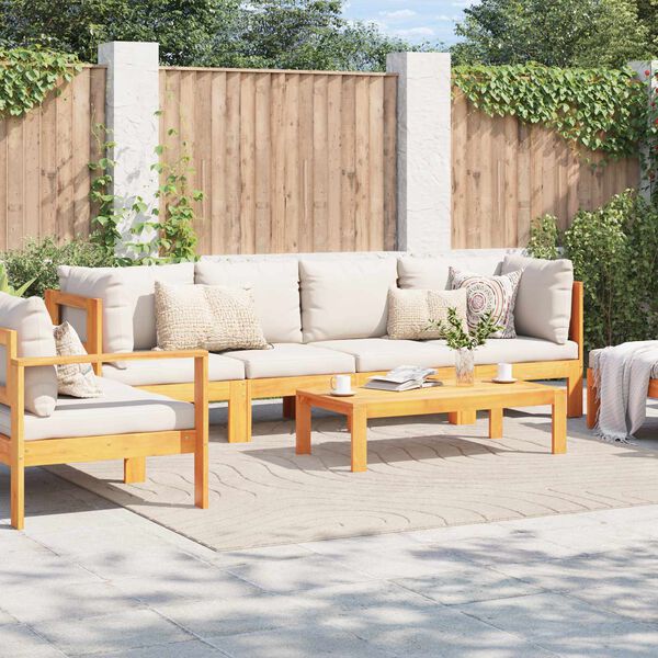 vidaXL Килими за помещение PALMERAS Бежово 240 x 240 cm Полиестер