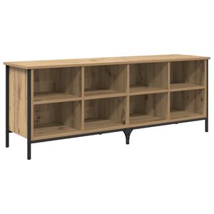 vidaXL Шкаф за обувки 131 x 35 x 50 см Инженерна дървесина и желязо