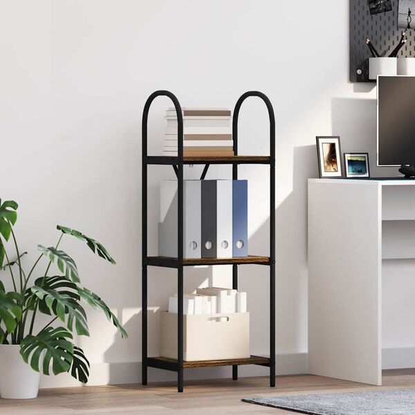 vidaXL Рафт за книги Димян дъб 40 x 30 x 109 см Инженерно дърво