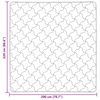 vidaXL Пълно годишно юрганче Патичено Черно 200 x 220 cm