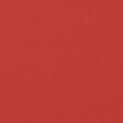 vidaXL Възглавница за градинска пейка червена 110x50x7 см оксфорд плат