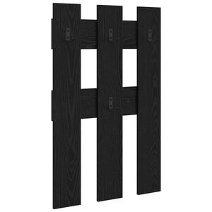 vidaXL Стенен закачалка за палта Черния дъб 65 x 3 x 100 см