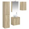 vidaXL Комплект шкафове за баня 5 pcs Дъб сонома 50 x 14,5 x 70 см