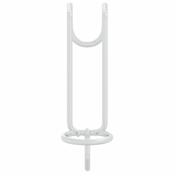 vidaXL Преносима кука за кофа, сребрист, поцинкована стомана