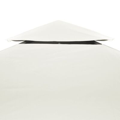vidaXL Покривало за шатра, резервно, 310 г/м², кремавобяло, 3х4 м