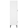 vidaXL Висок шкаф, бял, 70x31x115 см, инженерно дърво