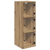 vidaXL Стенен шкаф 35 x 37 x 102 см Инженерно дърво Дъб