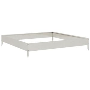 vidaXL Градинска повдигната леха 100x100x18,5 см неръждаема стомана