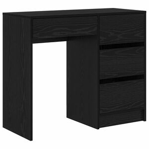 vidaXL Бюро Черния дъб Инженерна дървесина 90 x 37.5 x 75 см