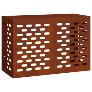 vidaXL Покритие за климатик Ръждясало 90 x 40 x 60 см
