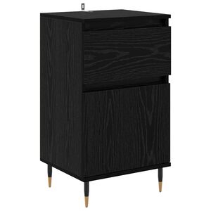 vidaXL Служебен шкаф с чекмедже Черния дъб 40 x 35 x 70 см