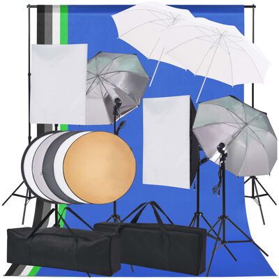 vidaXL Комплект студийно осветление за фотоателие