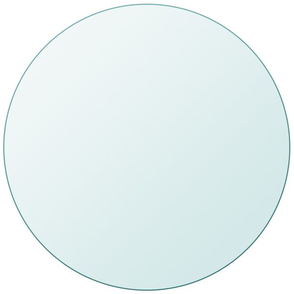 vidaXL Темпериран стъклен плот за кръгла маса, 400 мм