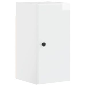 vidaXL Банен стенен шкаф BREDA Бял гланц 30 x 31 x 59 см