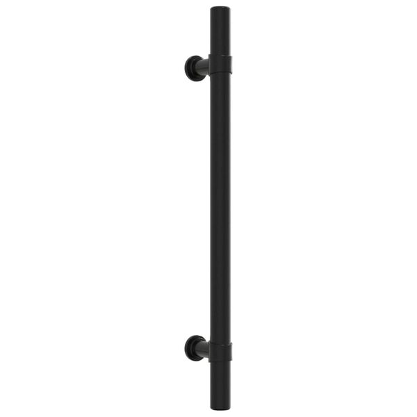 vidaXL Дръжки за шкафове, 20 бр, черни, 160 мм, неръждаема стомана