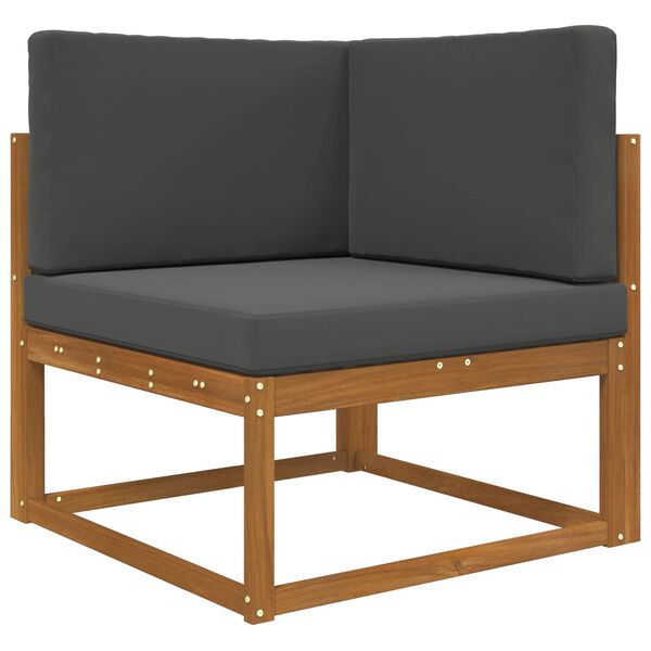 vidaXL Възглавница за диван на открито 3 pcs Антрацит Полиестер