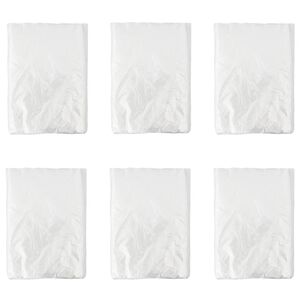 vidaXL Прахова завеса 6 бр. Прозрачен 400 x 500 cm HDPE