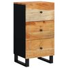 vidaXL Бюфет с 3 чекмеджета 40x33,5x75 см масивна акация
