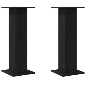 vidaXL Стойки за високоговорители 2 pcs Черния дъб 30 x 30 x 80 cm