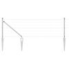 vidaXL Ограда с пост Сребрист 0,4 x 25 м Стомана