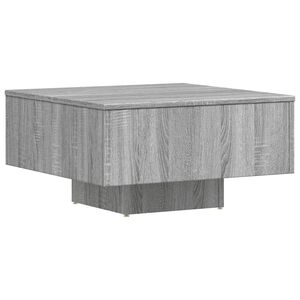 vidaXL Кафе маса, сив сонома, 60x60x31,5 см, инженерно дърво