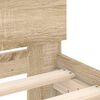 vidaXL Рамка за легло с табла, дъб сонома, 90x190 см, инженерно дърво