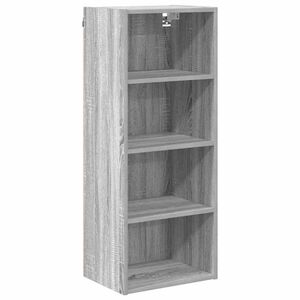vidaXL Висящ шкаф Сив Сонома 40 x 29,5 x 100 см Инженерна дървесина