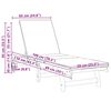 vidaXL Шезлонг 2-човек 2 pcs Кафяво Масивна акациева дървесина