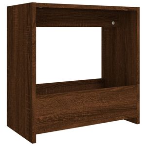 vidaXL Странична маса, кафяв дъб, 50x26x50 см, инженерно дърво