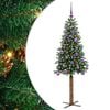 vidaXL Тясно коледно дърво Зелен 150 cm ПВЦ и масивно борово дърво