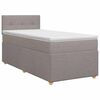 vidaXL Континентално легло с матрак Таупе 90 x 190 cm Текстил