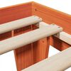 vidaXL Рамка за легло без матрак, восъчнокафяво, 90x200 см, бор масив