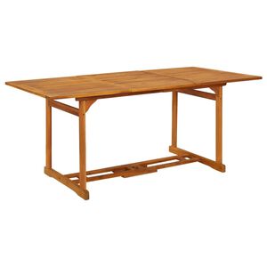 vidaXL Градинска трапезна маса, 180x90x75 cм, акациево дърво масив