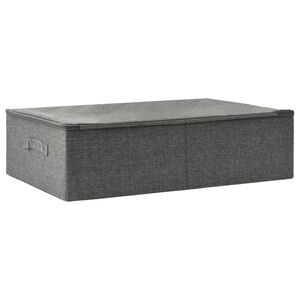 vidaXL Кутия за съхранение, текстил, 70x40x18 см, антрацит