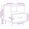 vidaXL Нощен шкаф 2 pcs Старо дърво 40 x 35 x 47.5 см Инженерно дърво