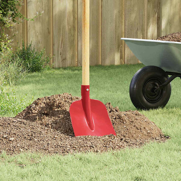 vidaXL Глава на лопата 4 pcs Червено 32 x 24,5 см