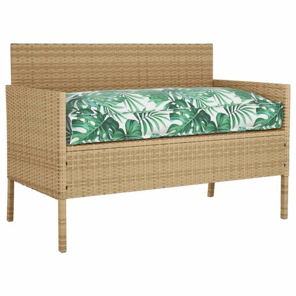 vidaXL Възглавница Мотив с листа 120 х 60 х 12 см Оксфордска тъкан